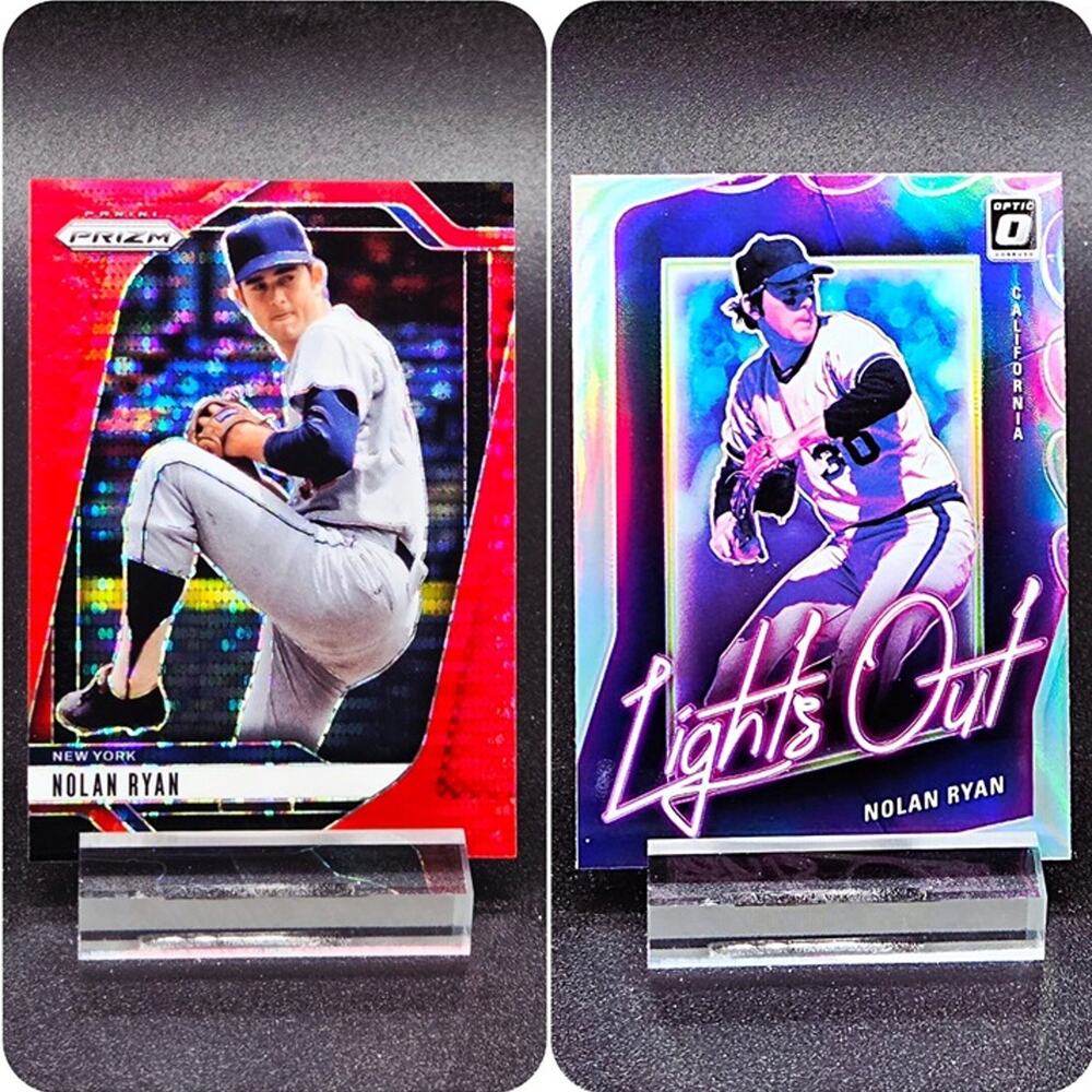 Nolan Ryan Lights Out Prizm Red Pulsar 302/399 New York Mets Angels HOF